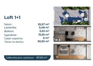 1+1 Loft lagoon verde